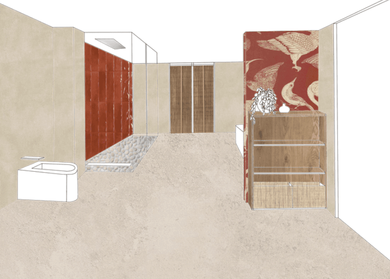 Desarrollo visual del proyecto con lenguaje mediterráneo y tonos tierra