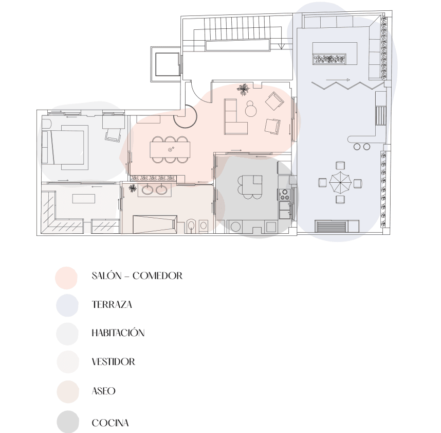 Plano de distribución final del proyecto San Vicente 72